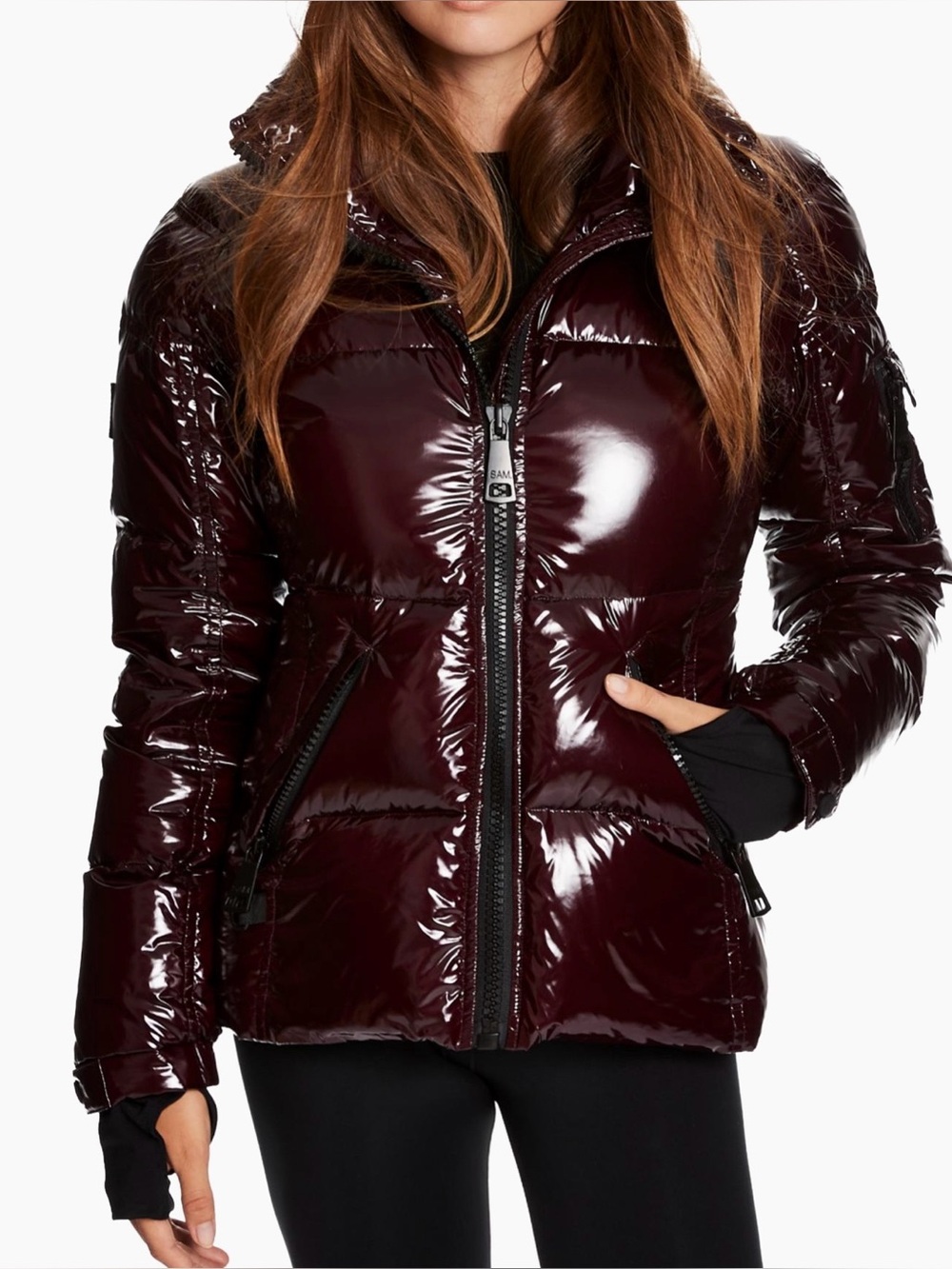 SAM. Freestyle Maroon Down Puffer Jacket